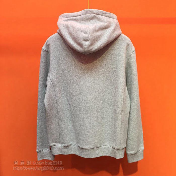 Supreme男裝 19-20FW施華洛世奇新款 最高品質 灰色 Supreme男士連帽套頭衛衣 男士秋季最新單品  tzy2359